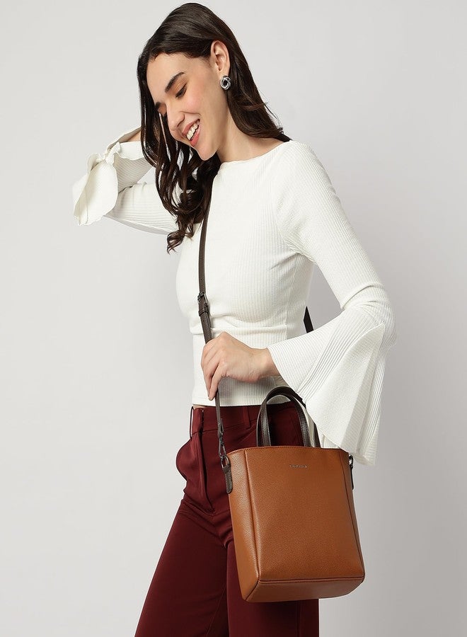Fastrack Life Edit Satchel Bag for Women | Small Size with Zipper Closure, Double Handles & Detachable Sling Strap | Versatile Everyday Satchel Bag - Image 2